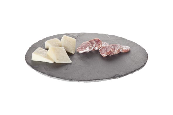 Ardoise ronde 21cm - 6 pcs